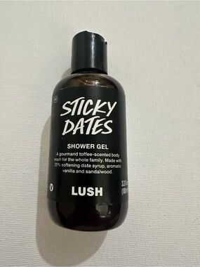 LUSH Sticky Dates Shower Gel Gourmand Toffee 3.3oz / 100 mL Vegan NEW
